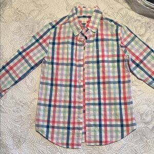 Colorful Plaid Button Down Shirt for Kids